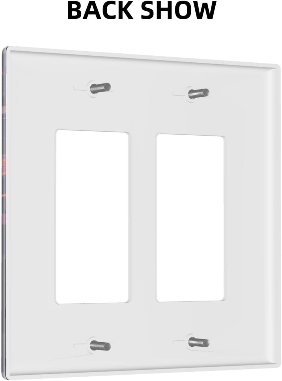 Decorative Outlet Covers Purple Space Astronaut Planet 2 Gang Wall Plate Double Rocker Two Switch Wall Cover Plate Jumbo Dual Electrical GFCI Face Plate for Bedroom Home Decor