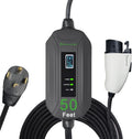 PRIMECOM Level 2 Electric Vehicle (EV) Charger (220V / 240Volt, 16Amp) Portable EVSE Smart Electric Car Charger, 30', 40', and 50 Feet Lengths (NEMA 14-30P, 50 Feet)