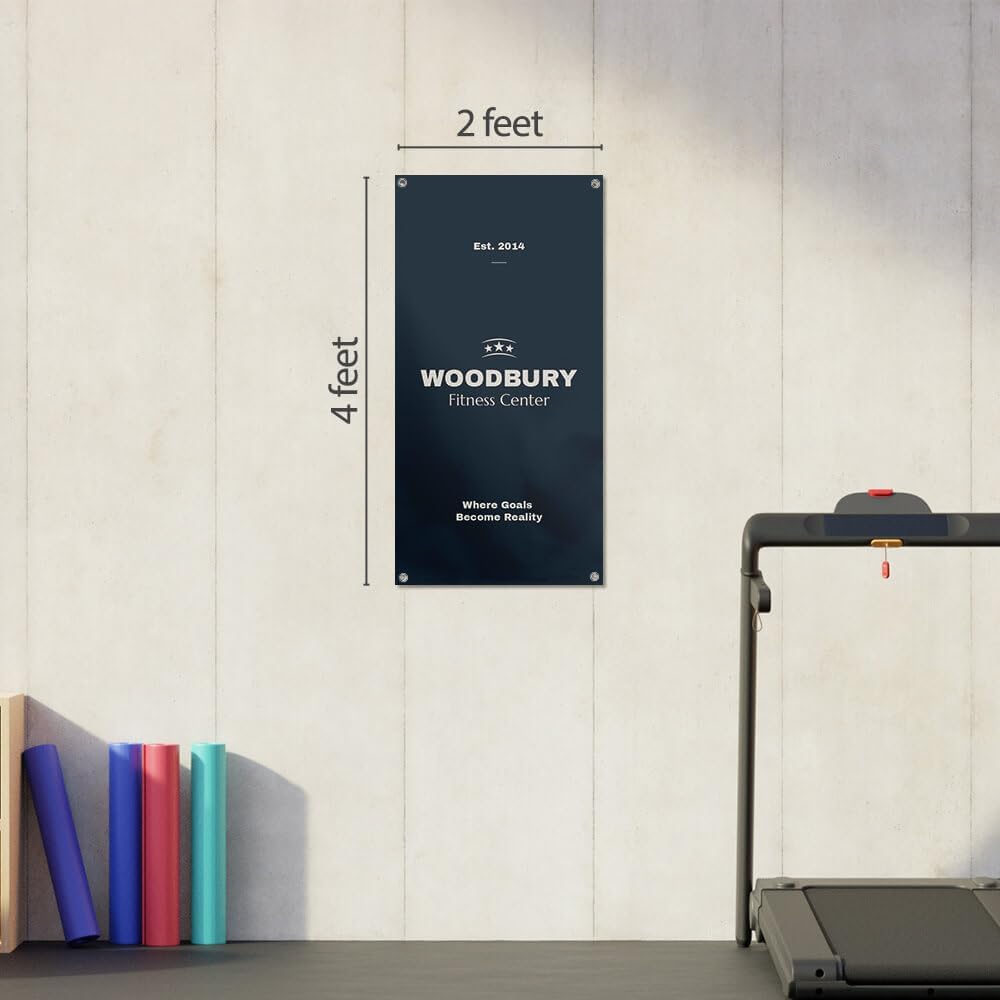 Staples Custom Scrim Vinyl Banner - 24W" x 48L" Quote Banner with 4 Grommets - Durable Outdoor Sign for Events, Promotions, and Business Advertising (Light)