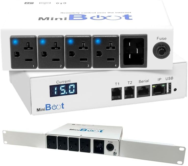 Smart PDU - IP Remote Reboot Power, 4 Switched NEMA 5-15R Outlets