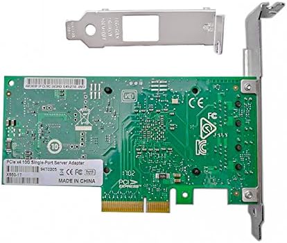 PCI-E PCI Express X4 10Gb Network Interface Card with Intel Chipset X550-T1 Ethernet Single RJ45 Port Server LAN Adapter NIC