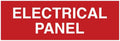 All Quality Basic Electrical Panel Sign - Fire Regulation Safety Compliance Sign -Red - Small (5 Pack)
