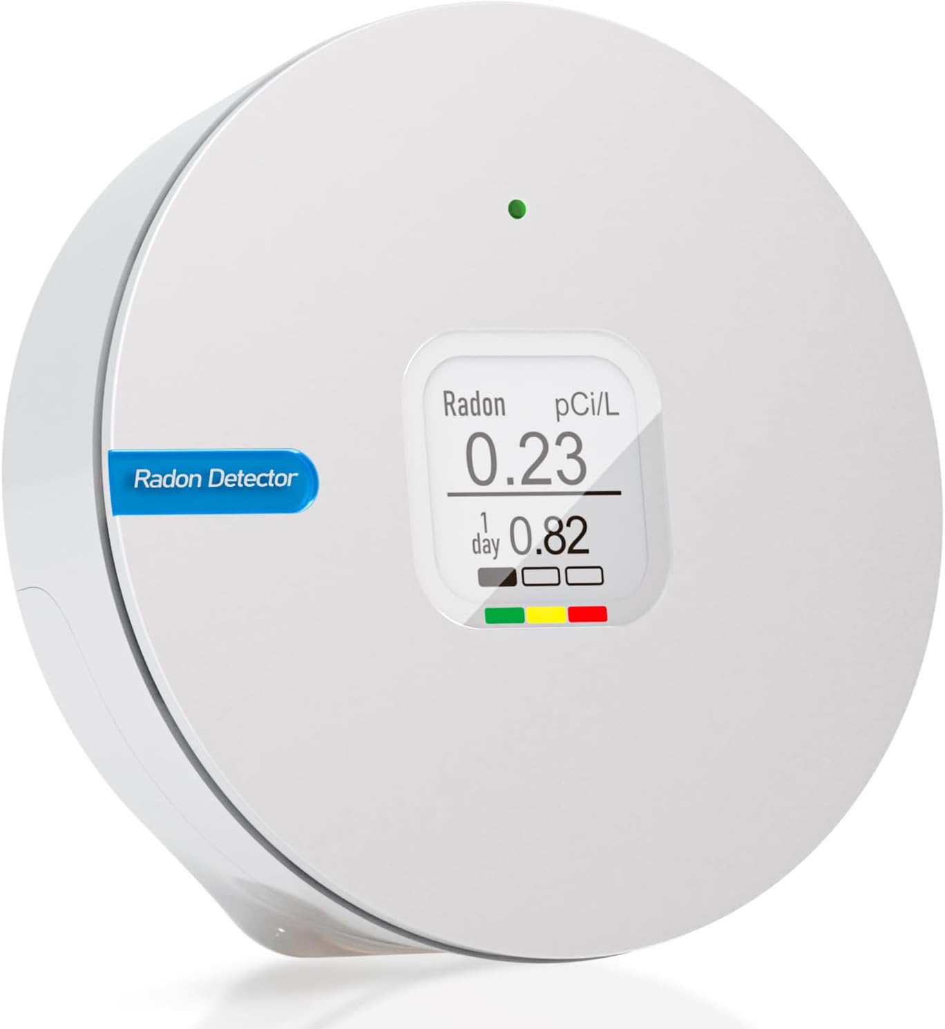Radon Detector for Home, Portable Radon Tester, Lightweight, Easy to Use, Radon Tester with E-Ink Display, No Lab Fees, 3 AAA Batteries Powered, Bq/m3 and PCi/L Optional, White