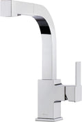 Pfister Arkitek Kitchen Faucet with Pull Out Sprayer, Single Handle, High Arc, Polished Chrome Finish, LG534LPMC