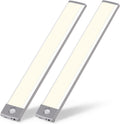 54-LED Under Cabinet Lights,USB Rechargeable Kitchen Night Light,Battery Operated Counter Closet Lighting,Wireless Motion Activated Light for Cabinets Cupboard Pantry(Warm Light 2Pack