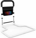 Bed Rails for Elderly Adults Safety, Surgery Patients Adjustable Bed Railings Support Assist Rail for Seniors, Fall Prevent Grab Bar with Storage Pocket, Bed Cane fit King Queen Full Twin Beds (Large)