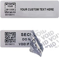 Customized Printed Tamper Evident Proof Serial Number QR Code Labels Sequential Bar Code Stickers Consecutive Security Warranty Void Label-Sealing for Package