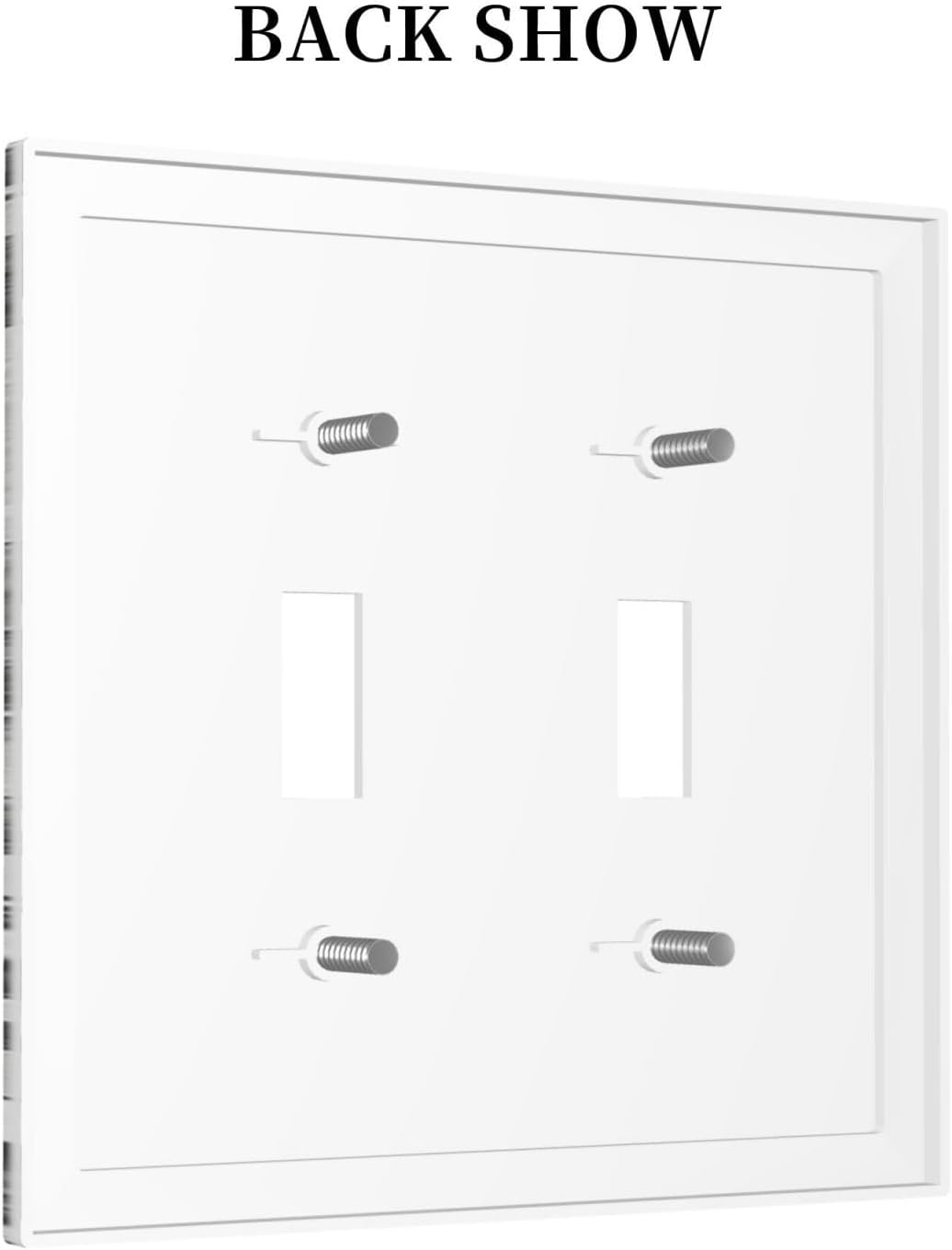 Decorative Switch Plates Black Breezy Watercolor Garden Floral 2 Gang Double Toggle Outlet Light Switch Cover Wall Plate Electrical Faceplate for Bedroom Home Decor
