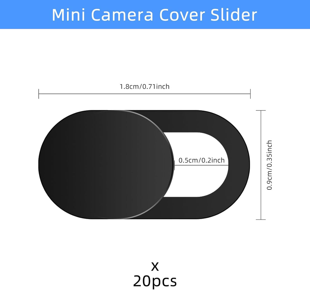 20PCS Laptop Camera Cover Sliders, Webcam Cover Slider, Phone Camera Cover and Webcam Cover Slider for Computers, Smartphones