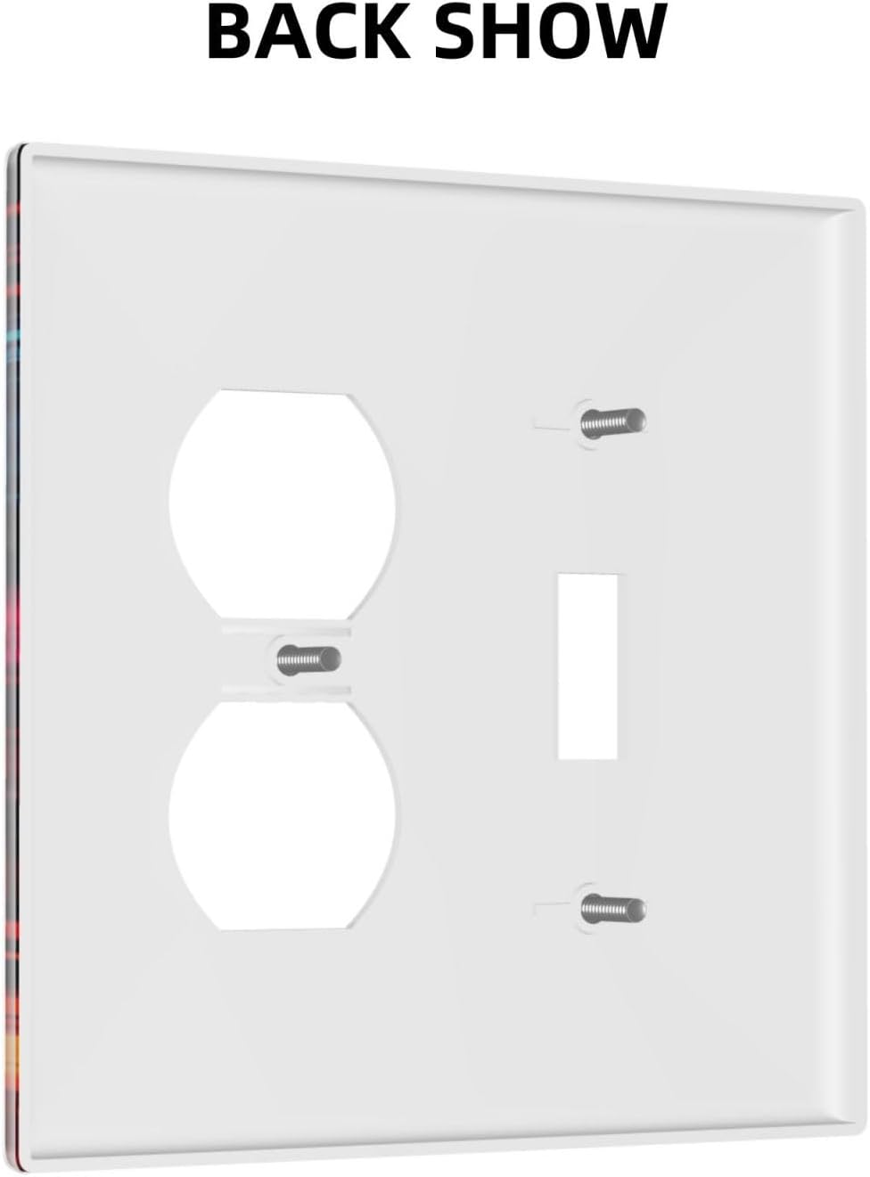 Decorative Outlet Covers Scrawl Colorful Basketball Graffiti Hoop 2 Gang Wall Plate Cover Single Toggle Duplex Combo Two Switch Light Switch Cover Plate Jumbo Dual GFCI Faceplate