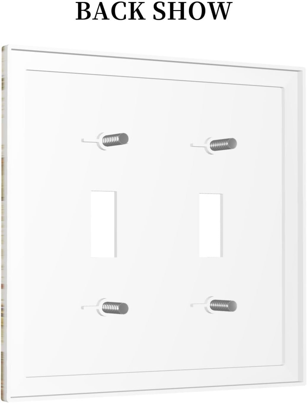 Decorative Switch Plates Rustic Sunflower Floral Pattern 2 Gang Double Toggle Outlet Light Switch Cover Wall Plate Electrical Faceplate for Bedroom Cabin Decor