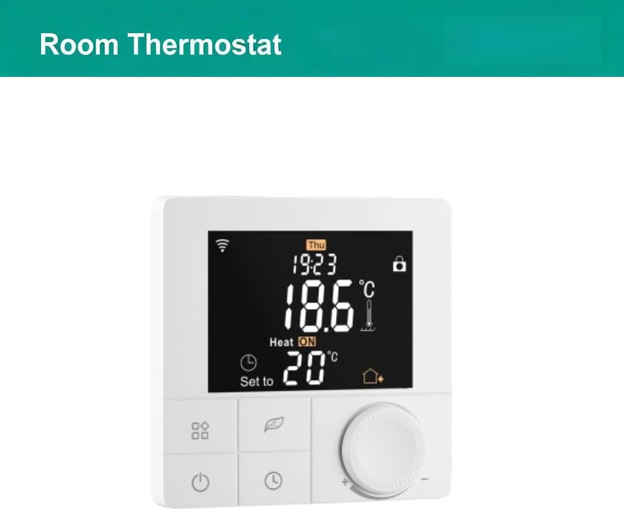 Smart Thermostat With Voice Control Support For Alexa And Google Assistant, Weekly Programmable Schedule, And Energy Saving Mode For Efficient Home Temperature Control