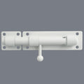 Alise 6 inch Barrel Bolt Latch,Slide Bolt Latch,Heavy Duty Solid SUS304 Stainless Steel Slide Lock for Wooden Fence,Barn Door,Interior or Outdoor Door White MS8000-W