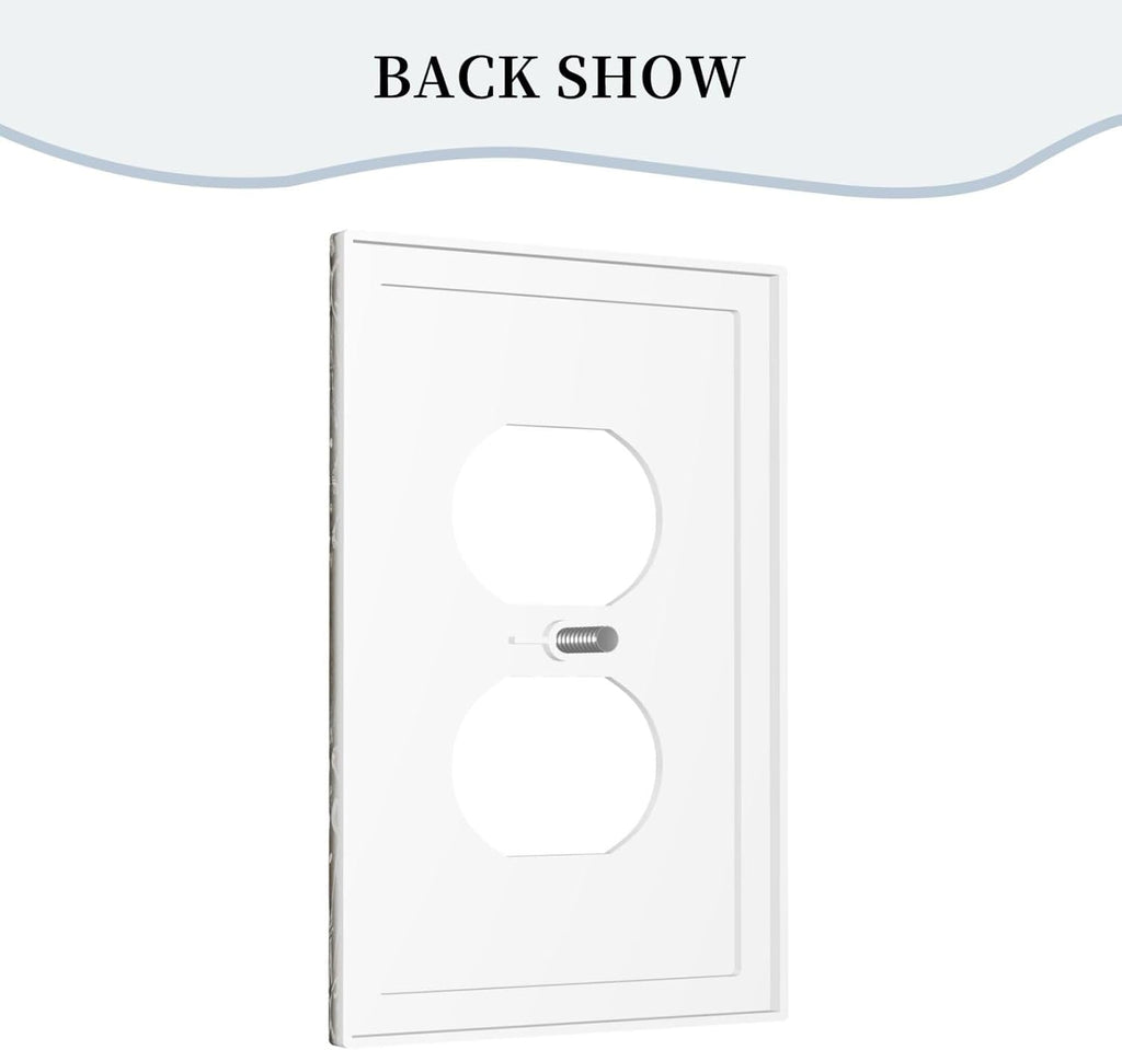 Gothic Vintage Abstract Brown Patterns Single Duplex Wall Plate Covers Light Switch Cover 1 Gang Outlet Plate Decorative Switchplate Covers Electrical Faceplate for Country Bathroom Decor