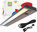 ASD Swivel LED Under Cabinet Lighting Bronze, 18 Inch 8W, Hardwired or Plug-in, 2700K/3000K/4000K, Hi/Low Switch, Rotatable Lens, Dimmable Linkable Under Counter Light for Kitchen, ETL & Energy Star