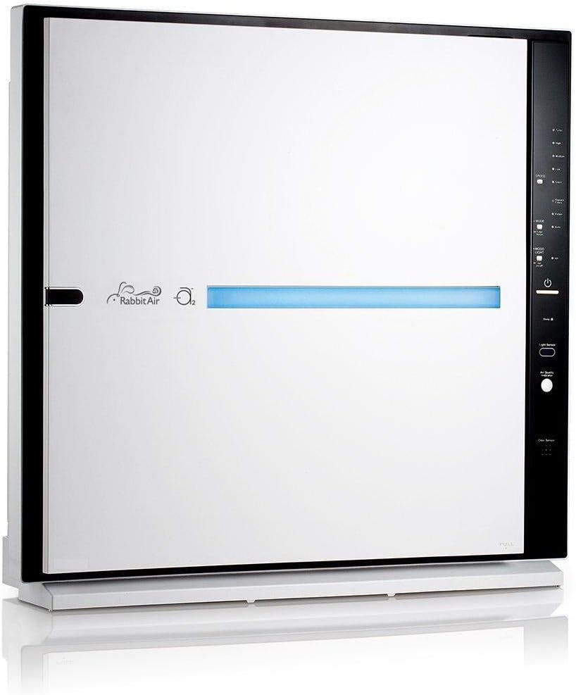 Rabbit Air, MinusA2 Air Purifiers for Home, Ultra Quiet HEPA Air Purifier - Wall Mountable Air Purifiers for Home Large Room, Allergies, Dust, Mold, Smoke & VOCs - (SPA-780A, White, Toxin Absorber)