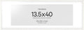 Homeforia 13.5x40 White Wood Picture Frame, High End Oak 13.5x40 Panoramic Poster Frames with Mat 10x30 Art, 13.5 x 40 Wooden Frame Matted to 10 x 30, 40x13.5 Frame, Tempered Glass, Wall Kit, Set of 1