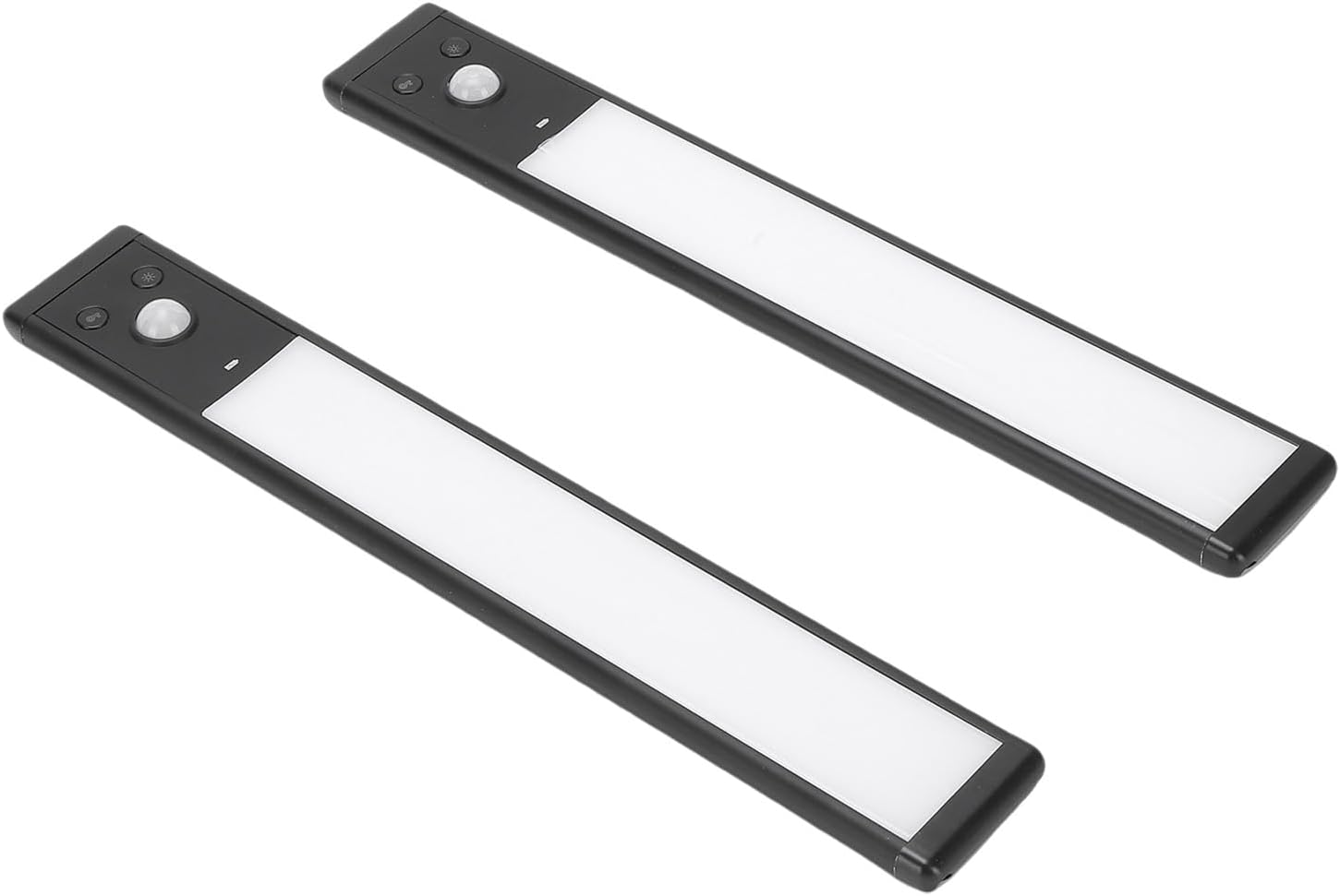 2pcs Under Cabinet Lights Rechargeable LED Motion Sensor Lights Indoor Magnetic Closet Lamps for Kitchen Stick On 3 Color