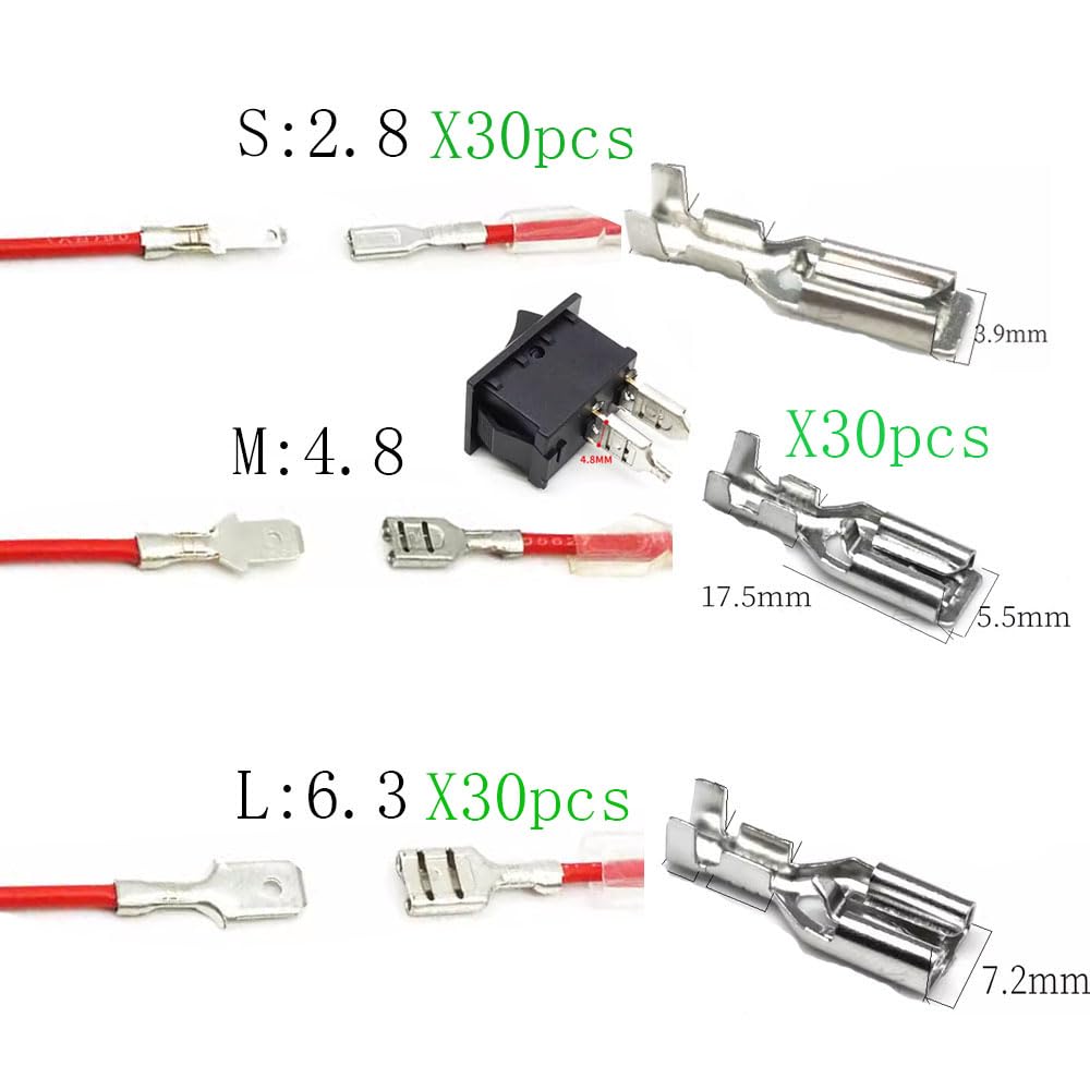 Automotive Circuit Test Light kit 3-60V DC Digital LEDTester+Car Blade Fuses+Automotive Wire Connector pins, Auto Bidirectional Voltage Tester Electric Test Pen (Test Pen + Car Blade Fuses)