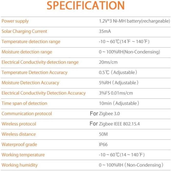 Plant Monitor Soil Test Kit,Flower Care Soil Tester For Zigbee Smart Plant Intelligent Sensor Plants Detector For Light Fertility Temperature