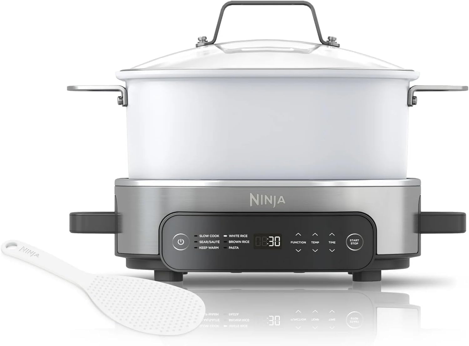 Ninja Foodi PossibleCooker 6.5Qt PRO Plus 10-in-1 Smart Cook System - Multi-Function Rice Cooker, Slow Cooker, Sous Vide with Thermometer - Electric Pot for Kitchen Appliances (6.5 QT)