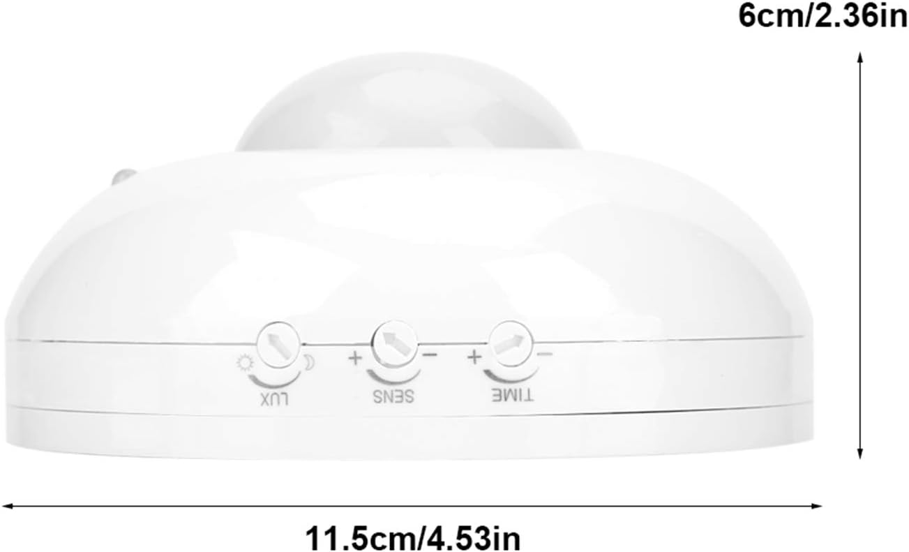 Occupancy Sensor Light Switch, 360 Degree PIR Motion Light Switch 110V‑240V Movement Sensor Light Switch Ceiling Mounted Motion Sensor Detector Switch