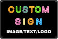 Custom Signs Outdoor Metal Sign - 12 x 8 Customized Personalized Aluminum for Office, Home, Business, Decor, Road Signs, Rust-Proof (No Text Box)