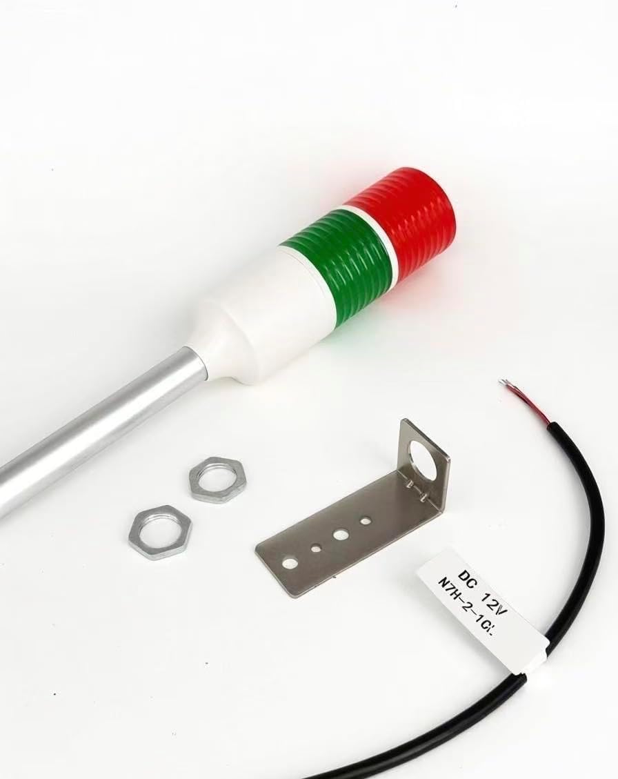 12V DC LED Warning Lights Multi-Layer Industrial Signal Light Alarm Lights Machine Equipment Indicator Lamp (2-Layer)