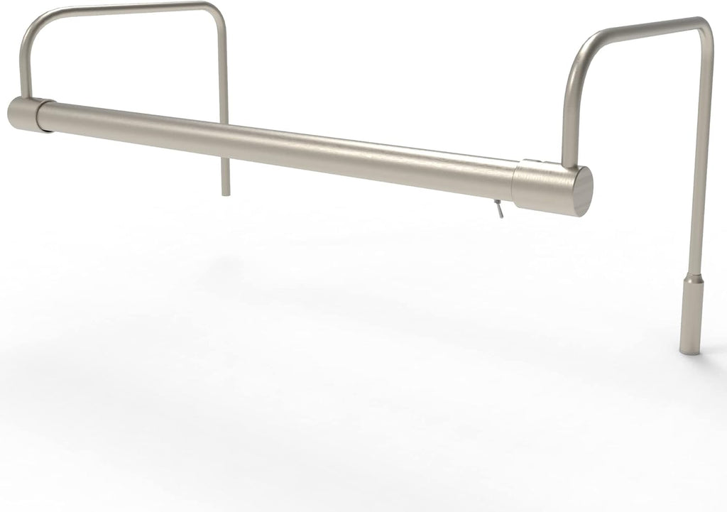 Cocoweb 16 Inch Tru-Slim Satin Nickel Picture Light - LED, 2700K, Adjustable Arm, Plug-in, Toggle Switch, Sleek and Compact Design