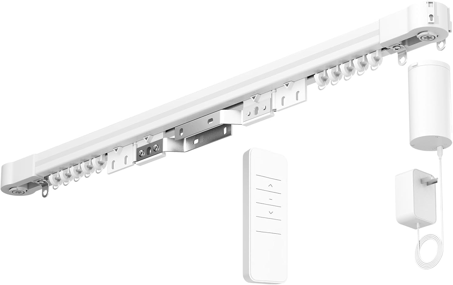 Smart Mini40 Motorised Curtain System, 60kg Load Capacity, Remote Control, Voice and App Compatible (3.2m)