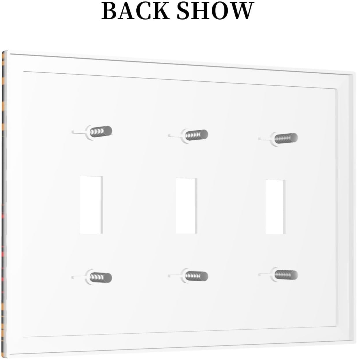 Decorative Light Switch Plate Covers Gamepad Theme Graffiti 3 Gang Light Switch Cover Triple Toggle Wall Plate Outlet Covers for Game Room Bedroom Home Decor