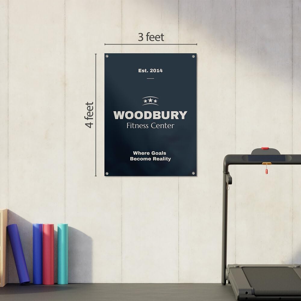 Staples Custom Scrim Vinyl Banner - 36W" x 48L" Quote Banner with 4 Grommets - Durable Outdoor Sign for Events, Promotions, and Business Advertising (Palms)
