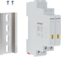 2Pcs C45 DIN Rail Mount Indicator Light, LED Indicator Light, 110 VAC/DC Signal Lamp, with 80 mm DIN Rail & Screws, Ideal Light for Indicating Circuit Status, CE (Yellow)