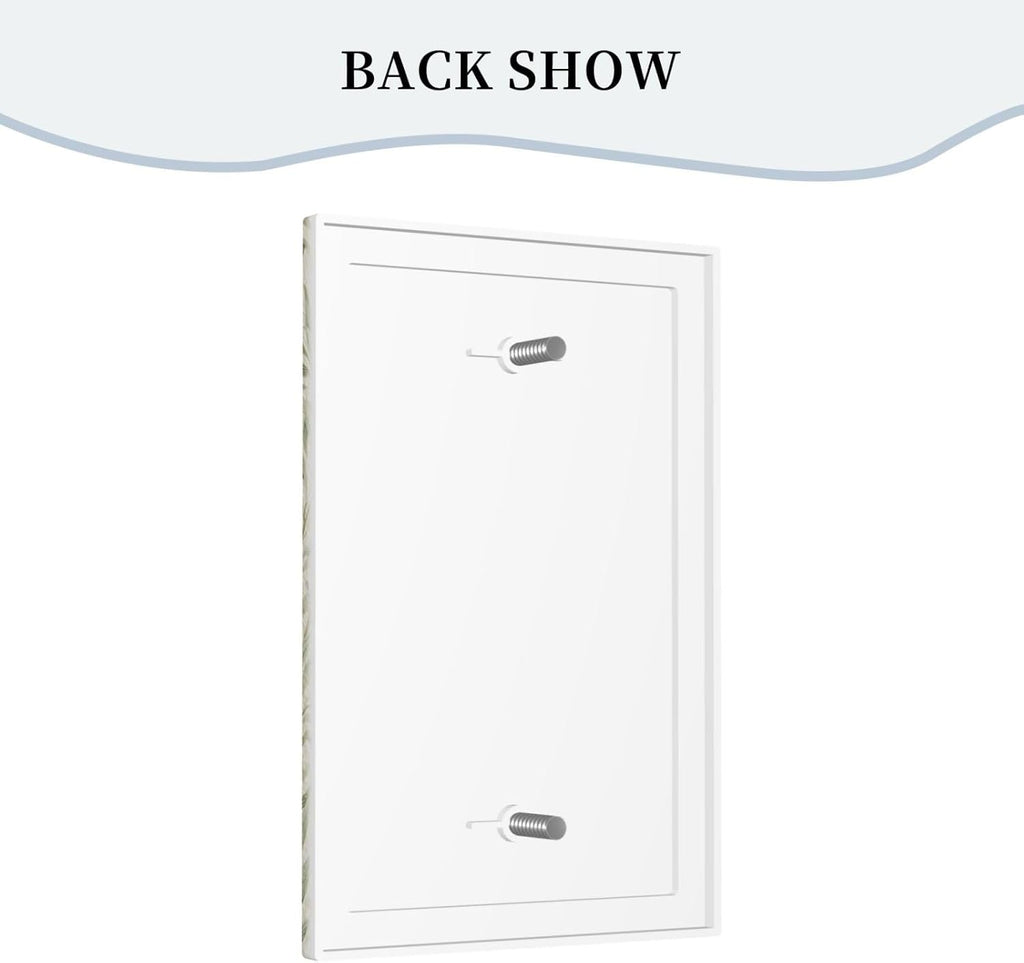 Decorative Light Switch Plate Covers Rustic Morris Willow Leaf Green Leaves 1 Gang No Device Single Blank Outlet Covers Wall Plate Light Switch Cover Plate Faceplate for Bedroom Home Decor