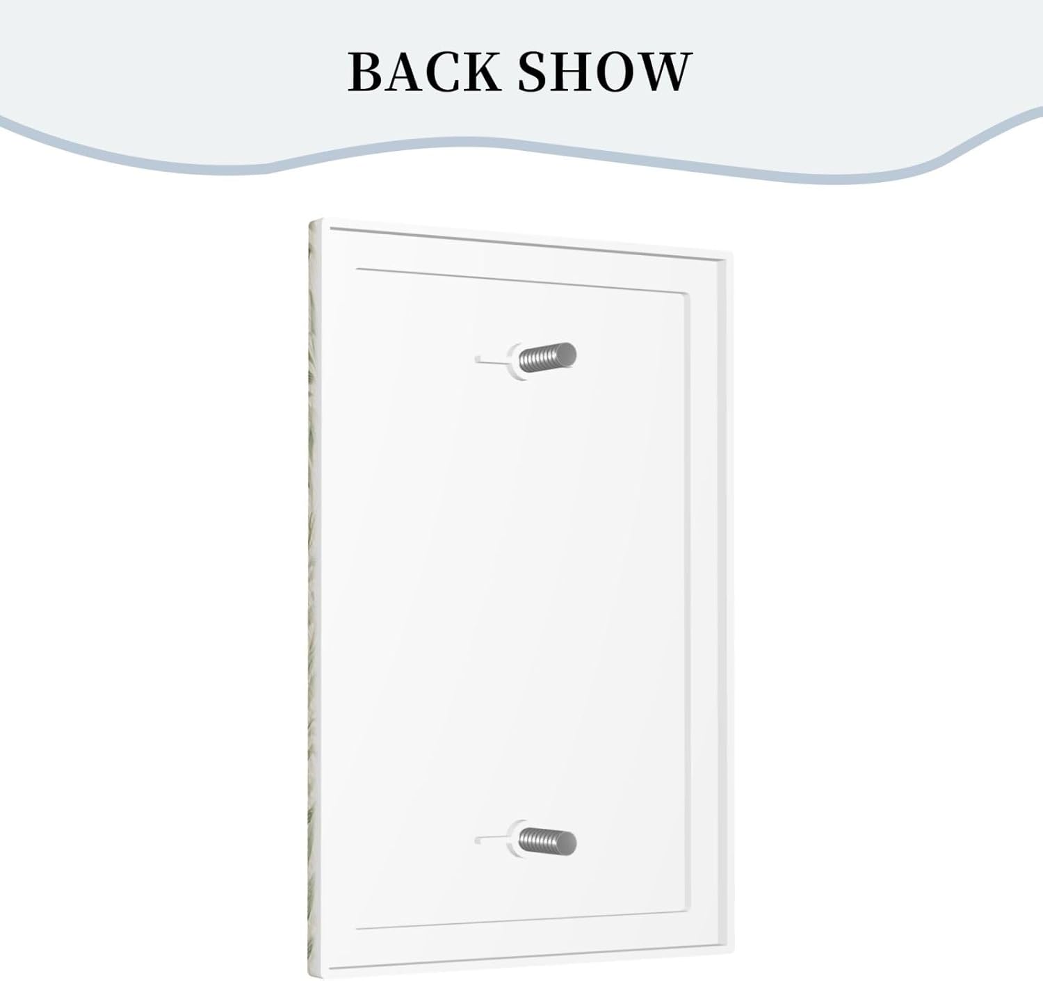 Decorative Light Switch Plate Covers Rustic Morris Willow Leaf Green Leaves 1 Gang No Device Single Blank Outlet Covers Wall Plate Light Switch Cover Plate Faceplate for Bedroom Home Decor