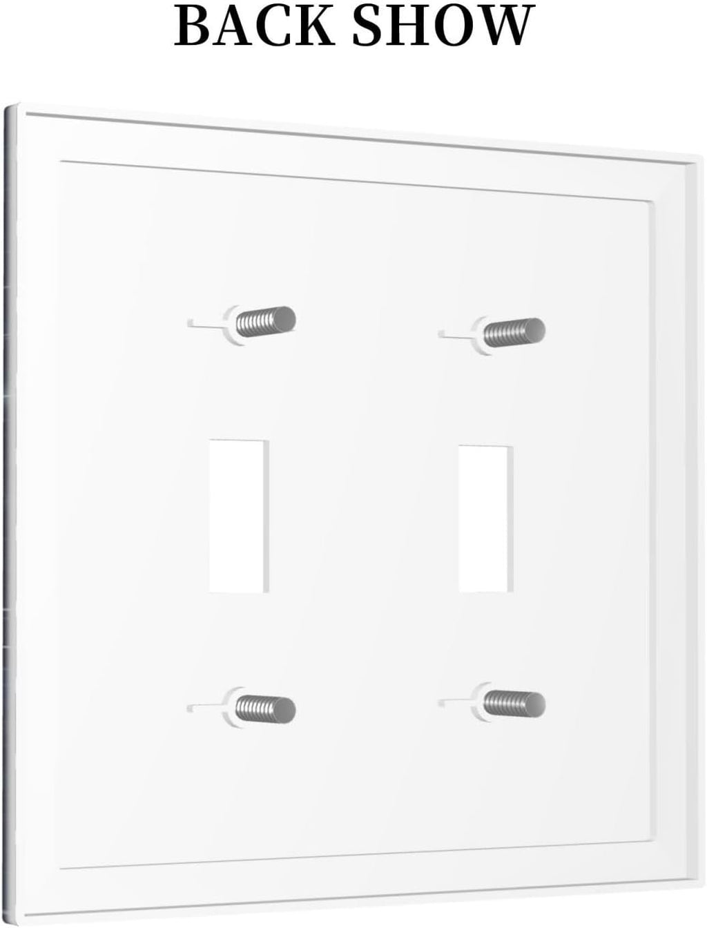 Decorative Light Switch Cover Night Sky Star Cosmic Starry Fantasy Galaxy Universe Space Double Toggle Switchplate 2 Gang Personalized Wall Plate Switchcovers Decora Light Switch Plate