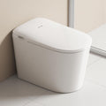 Smart Toilet - ADA Height Heated Seat, Tankless Auto-Flush, Foot Sensor, Night Light, Modern Elongated One-Piece for Bathrooms