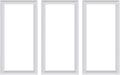 3 PCS Premade Wainscoting Panels Accent Wall Panels for Interior Wall Decor Easy DIY Build and Batten Chair Rail & Picture Frame Door Decor (8 x 16 in)