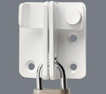 Alise Flip Latch Gate Latches Slide Bolt Latch Safety Door Lock Catch for Barn Cabinet Pet Cage Garden Bathroom Garage Window Sliding Door,Stainless Steel White Finish MS3006R-W