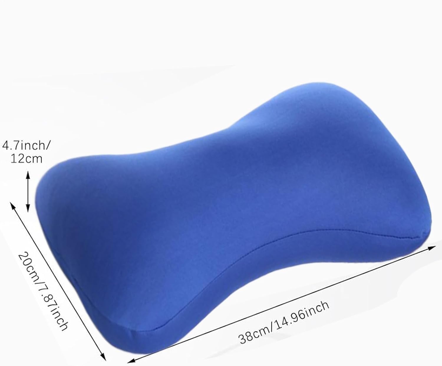 Microbead Bolster Tube Pillow - Travel Comfort Cushion | Cylindrical Neck Roll Support | Soft Bean Bag Body for Airplane Car Recliner Sleeping, Ergonomic Lumbar Aid, Home Rest Gift