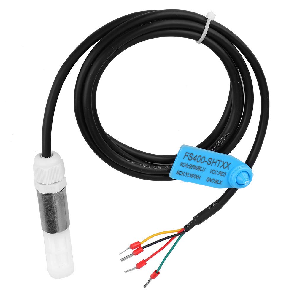 FS400-SHT3X Soil Sensor, Dustproof Temperature Humidity Sensor Stainless Steel Plastic Housing I2C Output, Soil Temperature and Humidity Sensor Probe(SHT35)