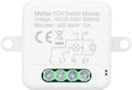 1CH Matter Mini Smart WiFi Switch Module DIY Smart Relay Switch Module 10A Switch for Smart Home Automation Compatible with Home Pod//Assistant/