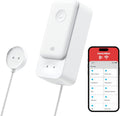 SwitchBot WiFi Water Leak Detector, Smart Water Sensor with 100dB Adjustable Alarm&App Alerts, IP67 Waterproof, Detector for Home with Cable, No Hub Required (Support 2.4G) (White, Pack, 1)