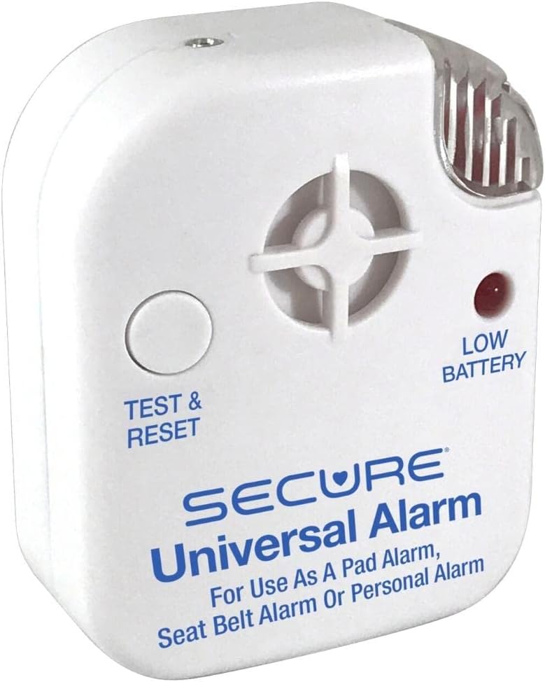 Secure Chair and Bed Alarm for Elderly Adults - Two Alarm Monitors, Bed Sensor and Chair Sensor - Bed Alarms and Fall Prevention for Elderly Dementia Patients