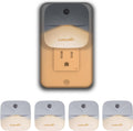 LED Night Light Plug into Wall with Smart Dusk to Dawn Sensor, Automatically Turn on and Off,Night Light for Kids,Bedroom,Bathroom,Stairs,Warm White, 4 Packs