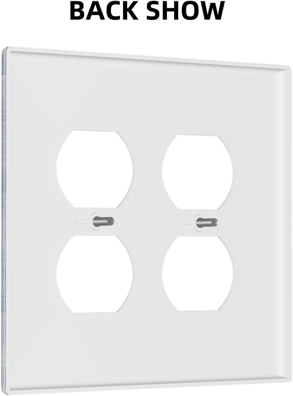 Decorative Outlet Covers Rustic Blue White Daisy Ink Flower 2 Gang Light Switch Cover Plate Double Duplex Wall Plates for Electrical Outlets Switch Plate Covers for Bedroom Home Decor