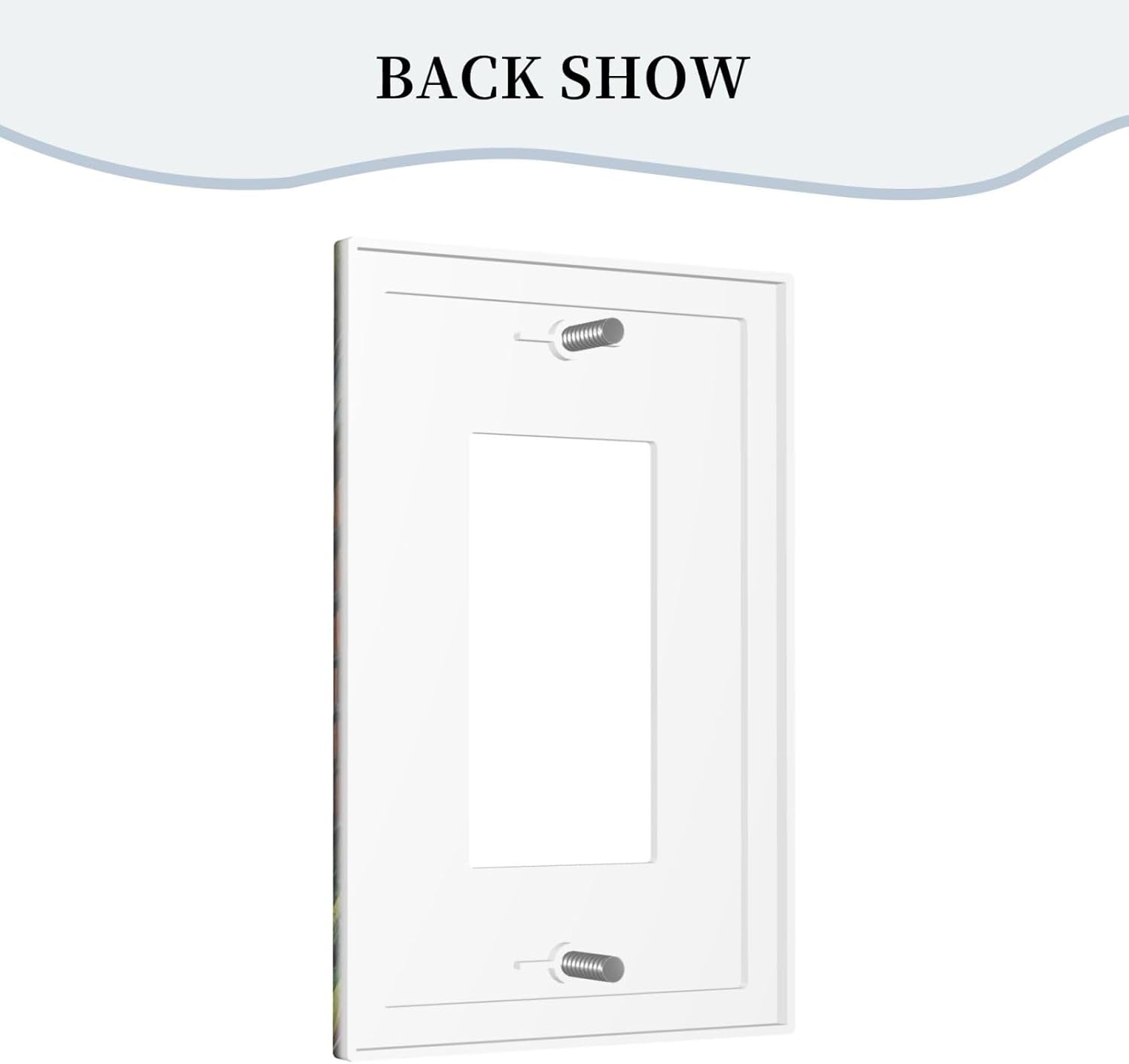 Library With A Lot Of Books Single Decora Outlet Wall Plate 1 Gang Rocker Decorative Switchplate Faceplate GFCI Light Switch Covers for Home Living Decor
