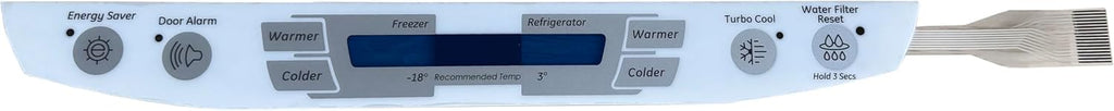 WR55X10689/ WR55X10930 Compatible with GE Refrigerator Control Membrane Switch Replaces AP4334073, 1477866, AH1766241, EA1766241, PS1766241 ﻿