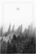 Light Switch Cover Plate Fores Black White Landscape Misty Woods 1 Gang No Device Blank Electrical Wall Plates Faceplate Decorative Switch Plate For Farmhouse Cabin Decor