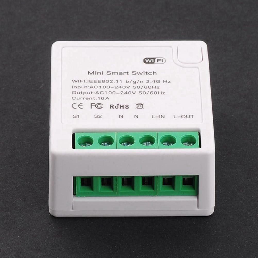 TUYA MiNi 16A Smart Switch Non-Metered Version Smart Wifi Switch Voice Control Home Automation Light Relay Module